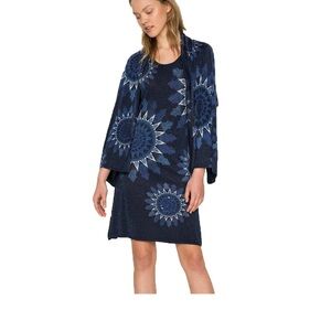 Beautiful Blue Desigual dress with Scarf S Exclusive Design bundle & save